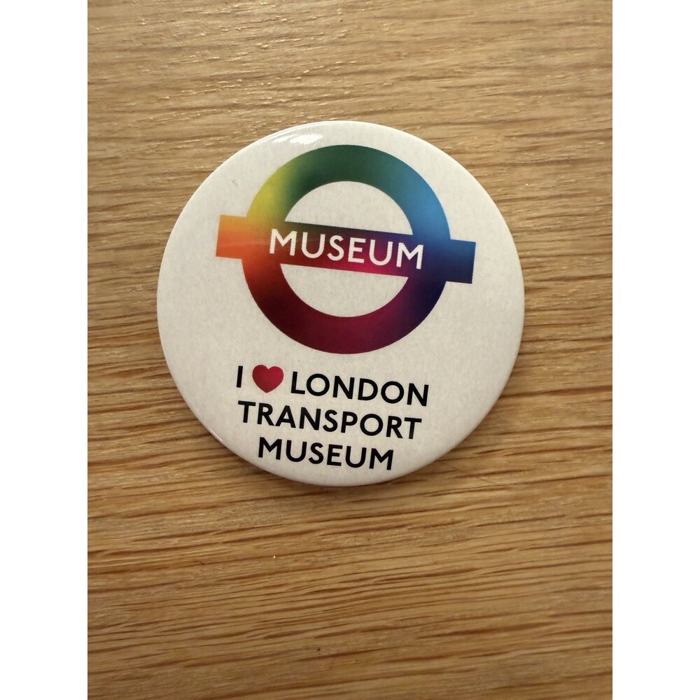 London Transport Museum 2” Pinback Button Badge – London Museum Souvenier